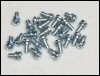 Philips Pan Head Bolt w/washer - zinc blue - M4x8 - 25-Pack - BBF-040-008X25